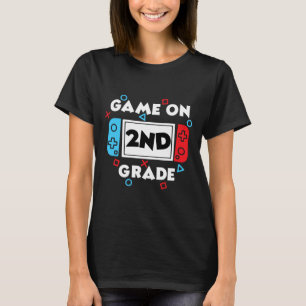 Level 2 Ontgrendeld Ck Naar School Gamer Ontwerp V T-shirt
