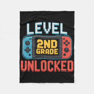 Level 2e klas ontgrendeld Ck naar school gamer jon Fleece Deken