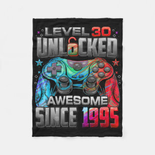 Level 30 Ontgrendeld Geweldig Sinds 1995 30ste Ver Fleece Deken