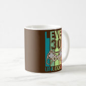 Level 30 Unlocked Video Gamer 30th Birthday Gifts Koffiemok (Voorkant rechts)