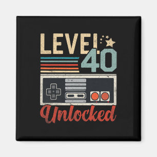 Level 40 Ontgrendeld Video Game Controller 40ste V Magneet