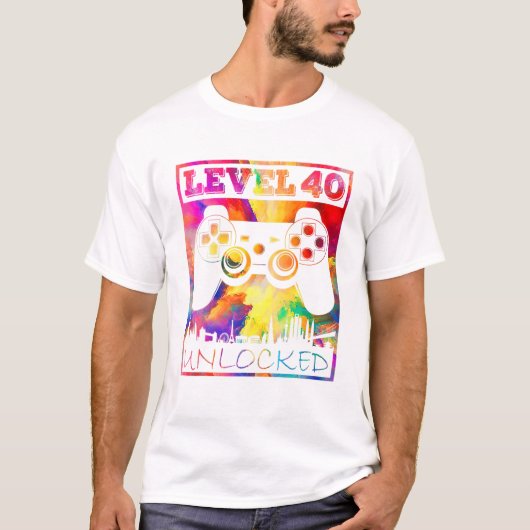 Level 40 videogame 40e t-shirt (Voorkant)