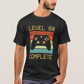 Level 60 Complete videogamer - 60th Wedding Anive T-shirt