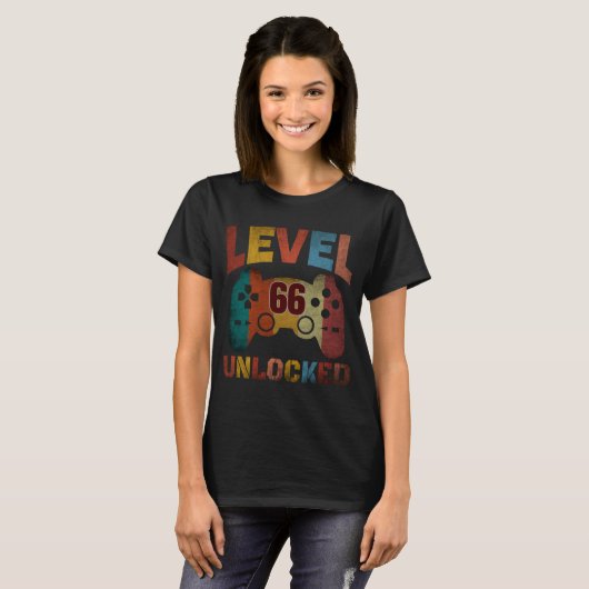 LEVEL 66 VRIJGESPEELD T-shirt (Voorkant volledig)