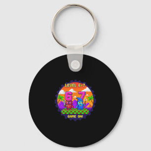 Level 6 7 Gaming Pixel Art Zes Zeven Gamers  Sleutelhanger
