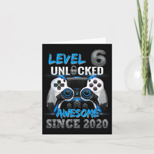 Level 6 Ontgrendeld Geweldig Sinds 2020 6e Verjaar Kaart