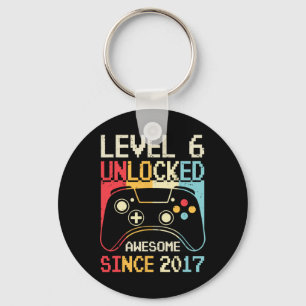 Level 6 Ontgrendeld Videospel 6e Verjaardag Gamer Sleutelhanger