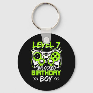 Level 7 Ontgrendeld Kinderen 7e Verjaardag Vintage Sleutelhanger