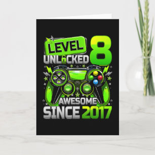 Level 8 Ontgrendeld Geweldig Sinds 8e Verjaardag G Kaart