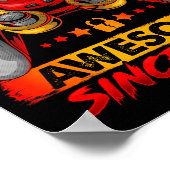 Level 8 Unlocked 8 Year Old Boys 8th Birthday Boy Poster (Hoek)