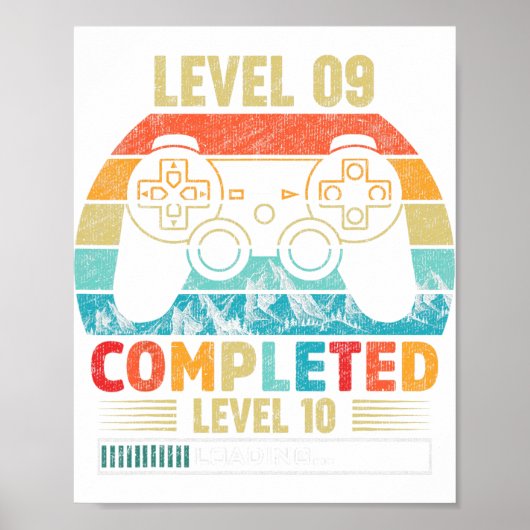 Level 9 Completed Level 10 Loading 9th Birthday Vi Poster (Voorkant)