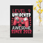 Level 9 Ontgrendeld Geweldig Sinds 2012 Kaart (Gele Bloem)