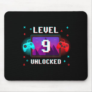 Level 9 Ontgrendeld Video Gamer Grappig 9e Verjaar Muismat