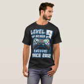 Level 9 Unlocked Awesome 2012 Video Game 9th Birth T-shirt (Voorkant volledig)