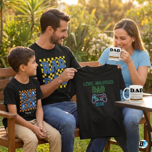 Level Ontgrendeld Papa 2026 Neon Gamer Zwangerscha T-shirt