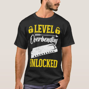 Level unlocked Overbending Harmonica Player T-shirt