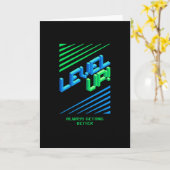 LEVEL UP - Altijd beter gamen Kaart (Gele Bloem)