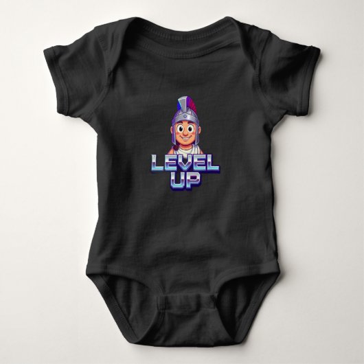 Level Up!" Baby Bodysuit - Gamer Baby  (Voorkant)