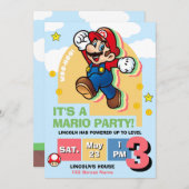 Level Up Birthday Invitation (Devant / Derrière)