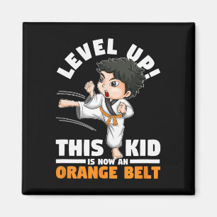 Level Up Deze Kid Is Nu Een Oranje Riem Karate Mar Magneet