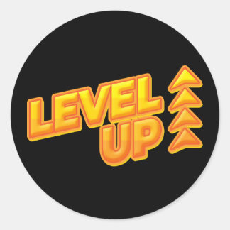 Level Up Game Ronde Sticker