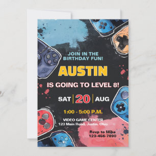 Level Up Gamer Elke Leeftijd Jongens of Meisjes Ve Kaart