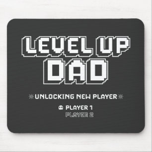Level Up Gamer Papa Papa Grappige Vaders Dag Muismat