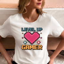 Level Up Gamer Pixel Hart