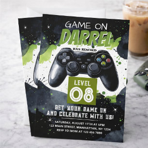 Level Up Gamer Verjaardag Kaart
