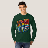 Level Up Life ( T-shirt à manches longues conçu ) (Devant entier)