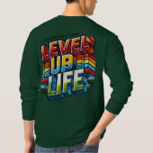 Level Up Life ( T-shirt à manches longues conçu ) (Dos)