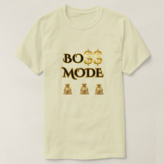LEVEL UP! NATUURLIJK GRAPHIC BOSS MODE HEREN T-SHIRT