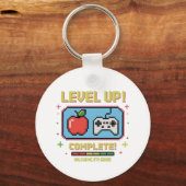 Level Up to 8th Grade Unlocked | Funny Gamer  Sleutelhanger (Voorkant)