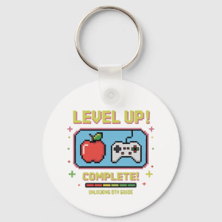 Level Up to 8th Grade Unlocked | Funny Gamer  Sleutelhanger