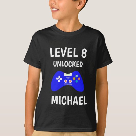 Level Up Video Game Controller Verjaardag Kinder T-shirt (Voorkant)