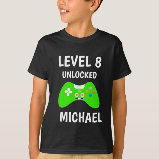 Level Up Video Game Controller Verjaardag Kinder T-shirt (Voorkant)