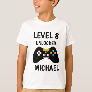 Level Up Video Game Controller Verjaardag Kinder T-shirt