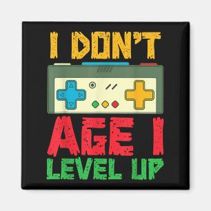 Level Up Videogames Spelen Gamer Verjaardag Gaming Magneet