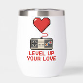Level Up Your Love, Retro Pixel Gaming Design (Arrière)