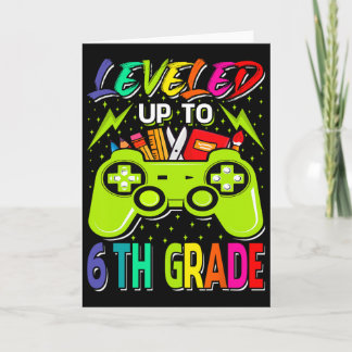 Leveled Up naar 6e klas gamer Byck naar school eer Kaart
