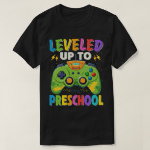 Leveled up naar kleuterschool Gamer Terug naar sch T-shirt