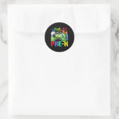 Leveled Up To PreK Gamer Back To School First Day  Ronde Sticker (Tas)