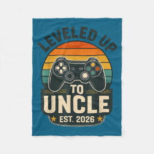 Leveled up tot oom 2026 gamer gaming zwangerschap fleece deken