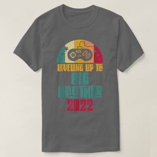 Leveling Up Big Brother 2022 Game Controller Pregn T-shirt (Design voorkant)