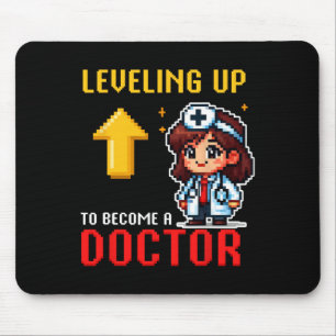 Leveling Up Dokter Ck Naar School Grappige Gamer M Muismat