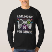 Leveling Up In 9th Ninth Grade Video Gaming Tees S (Voorkant)