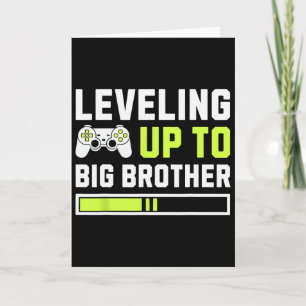 Leveling Up naar grote broer - Grappige gamer voor Kaart