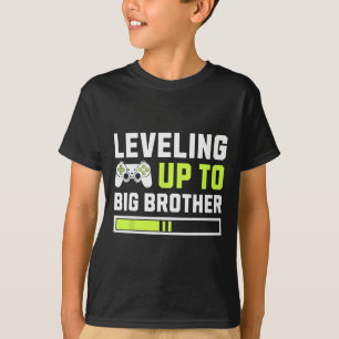 Leveling Up naar grote broer - Grappige gamer voor T-shirt