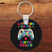 Leveling Up To 5th Grade Autism Gamer Ck To School Sleutelhanger (Voorkant)