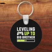 Leveling Up To Big Brother - Funny Gamer For Men K Sleutelhanger (Voorkant)